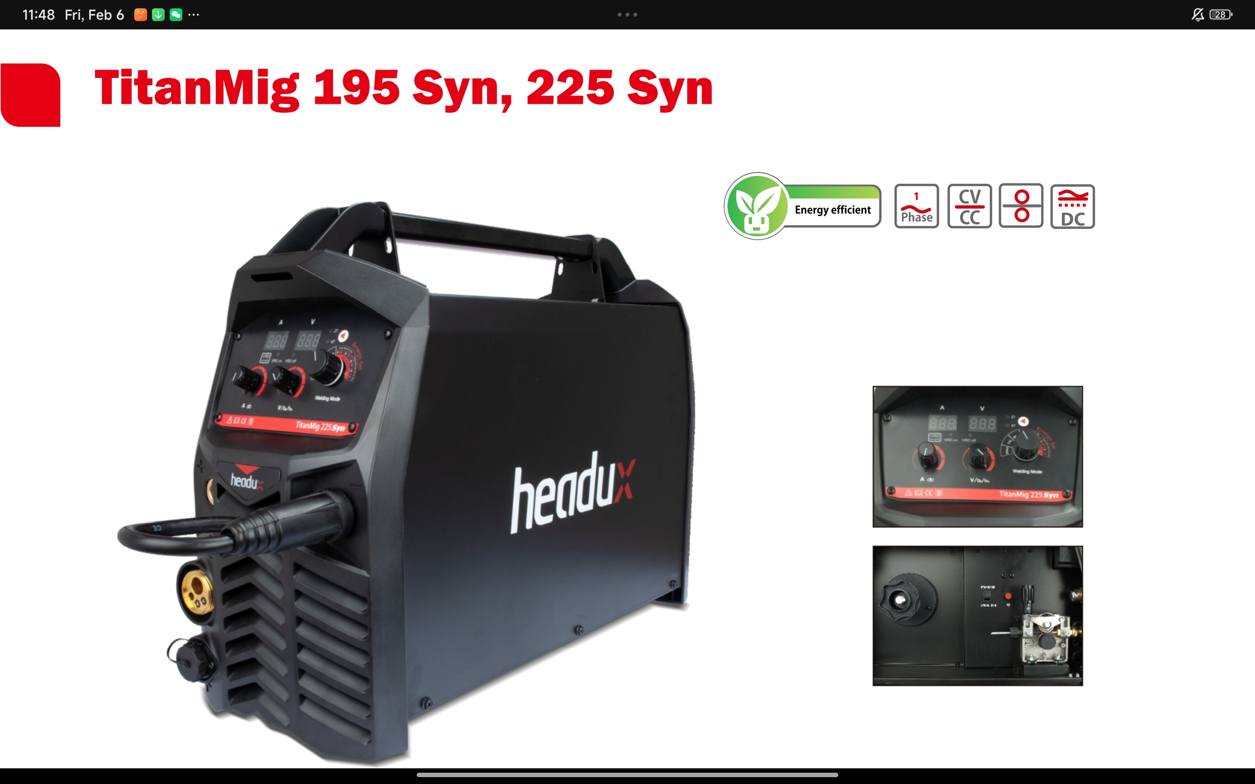 TitanMig 195 Syn, 225 Syn