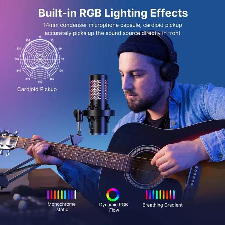 BOYA K5 Wireless Desktop Microphone Professional Studio-Quality Sound for Computer Desktop Games, Esports, and Live Streaming