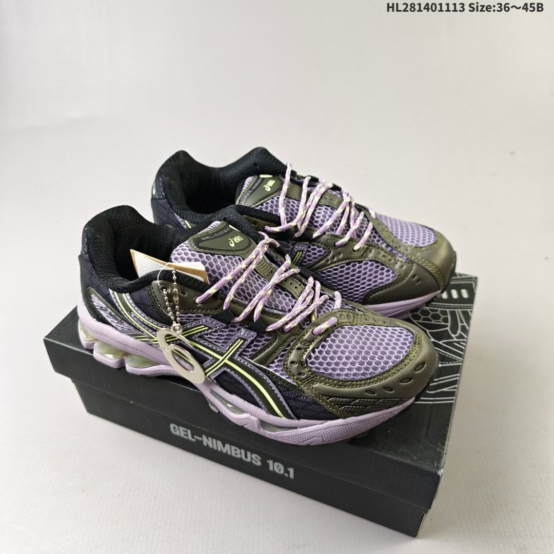 Asics GEL-NIMBUS 10.1: The Classic Running Shoe by Asics. With the current trend towards functional and outdoor styles, this shoe emphasizes the "Urban Outdoor Functional Trail Style," making it suita