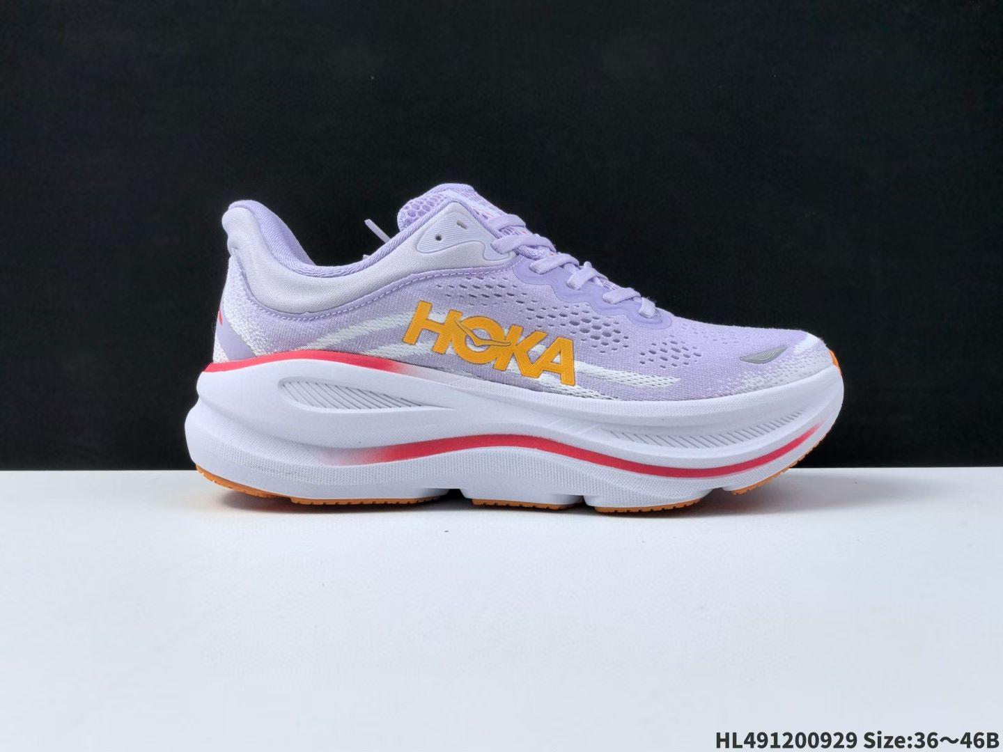 HOKA new men's autumn Bondi 9 road running shoes 9: Lightweight, comfortable, breathable, and shock-absorbing.