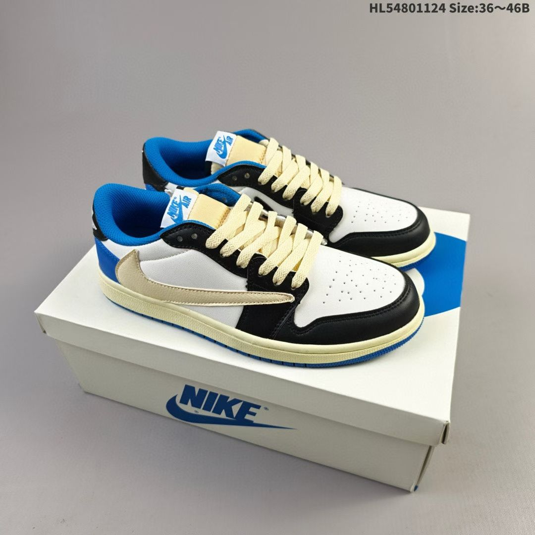 Nike Air Jordan 1 x Travis Scott AJ1 Joe a barb hook Nike low help culture basketball