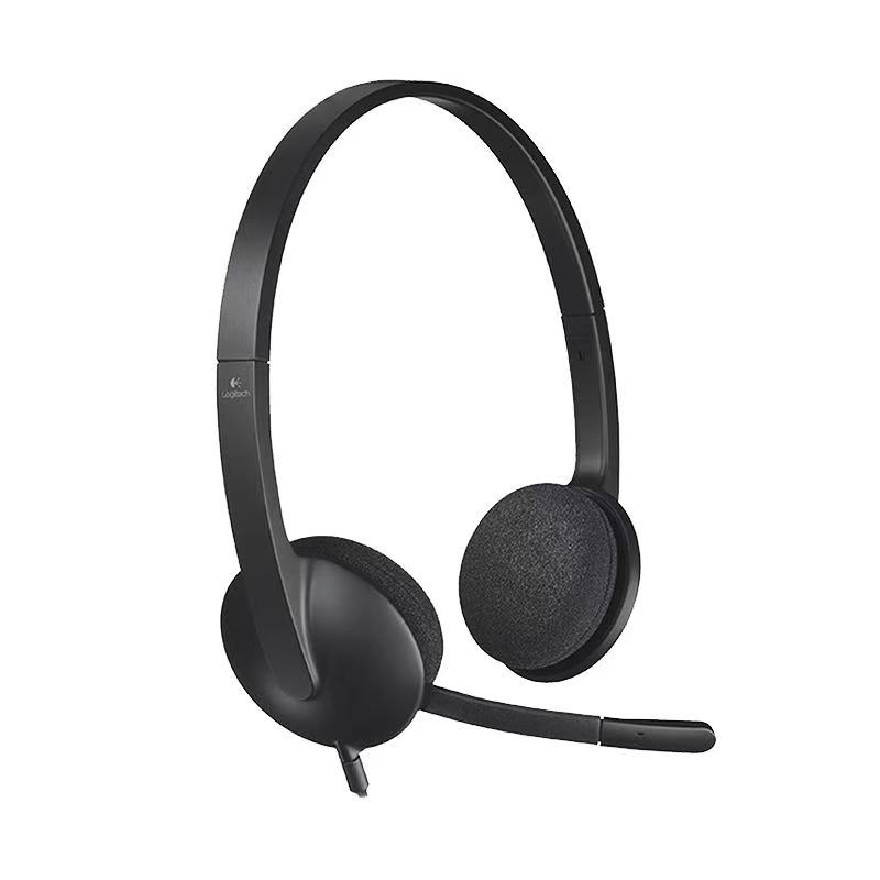 Genuine Logitech/H340/390 headphones, USB headset, head-mounted communication, learning headphones with microphone.