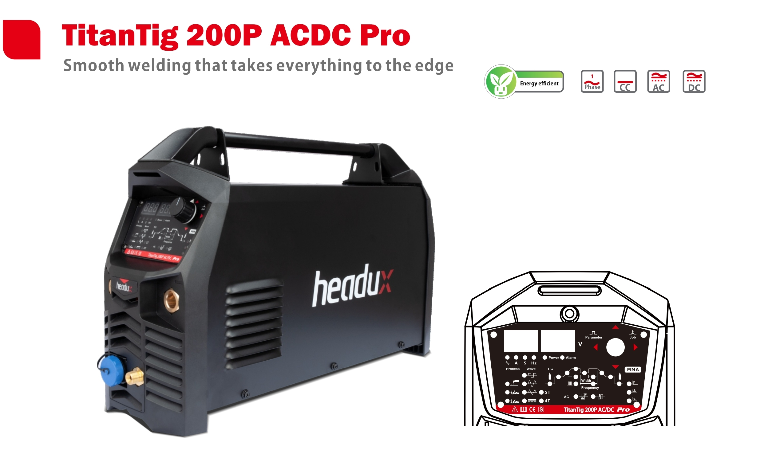 TitanTig 200P ACDC Pro Smooth welding that takes everything to the edge