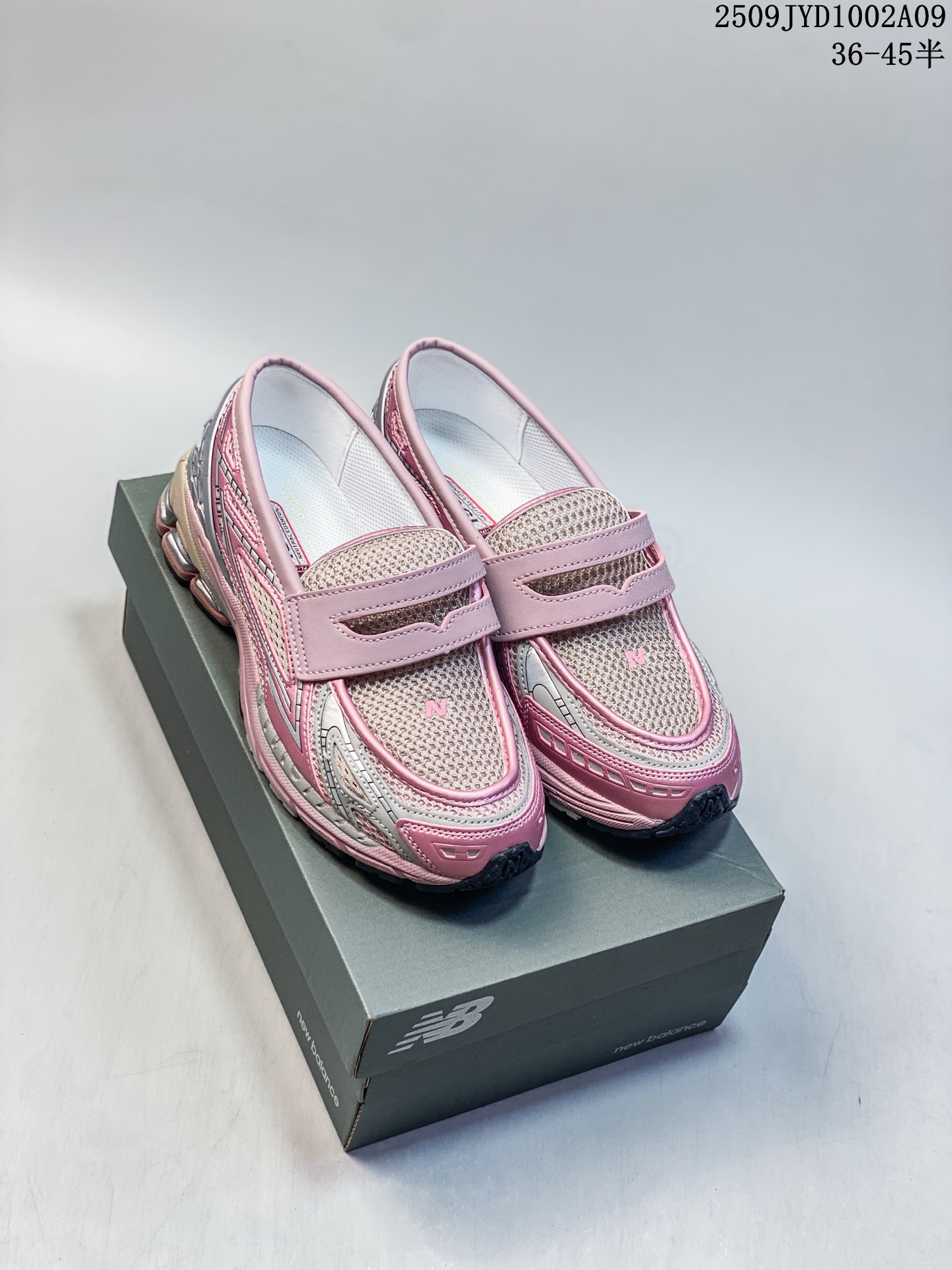 Junya Watanabe MANx New Balance 1906L loafer shoes, combination of calf leather and synthetic leather