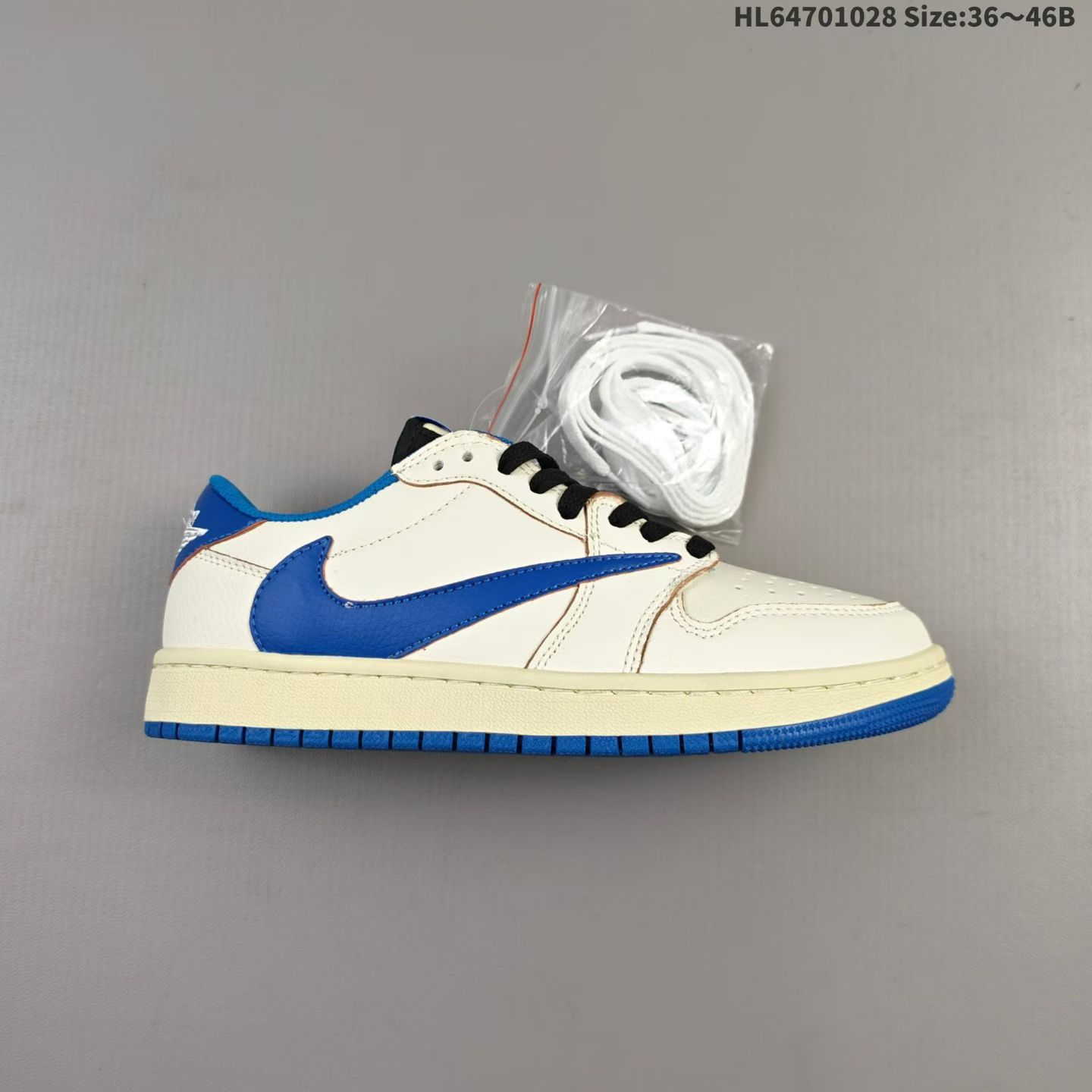 Nike Air Jordan 1 x Travis Scott AJ1 Joe a barb hook Nike low help culture basketball shoes