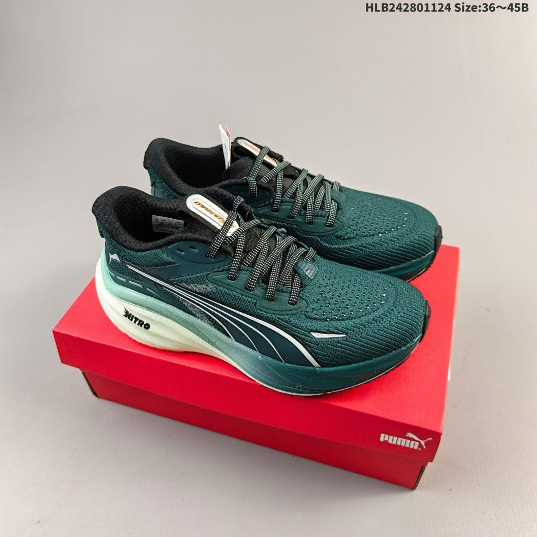 PUMA Deviate NITRO 3 Puma cushioning training running shoes, breathable, comfortable, slip-resistant, abrasion-resistant, low-cut, casual running shoes