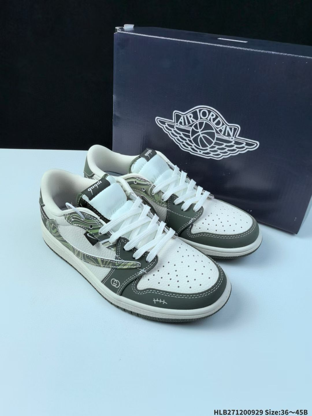 Nike Air Force 1 Low 07 Green/Brown Bear Cord Wrap Graffiti Original last