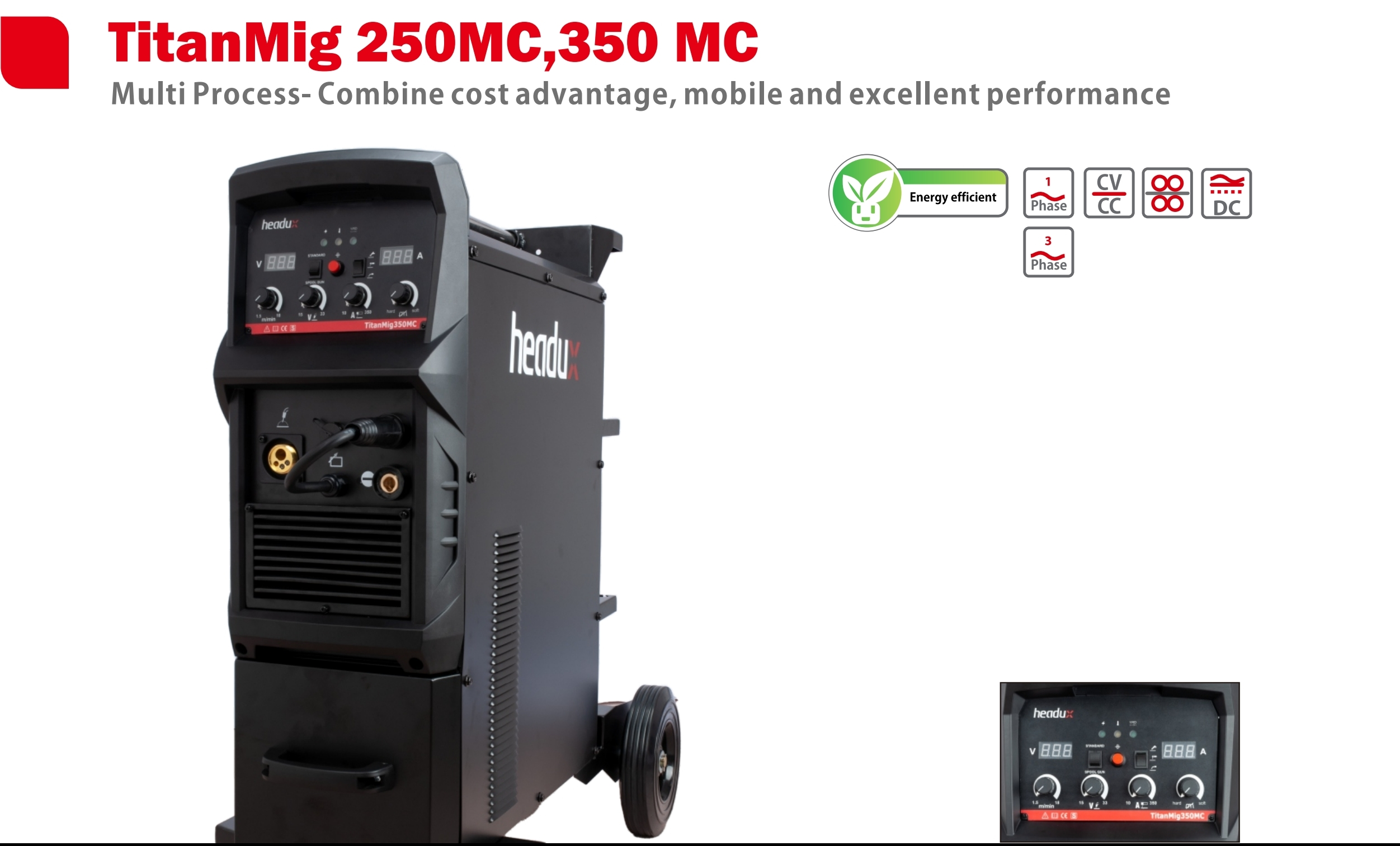 TitanMig 250MC,350 MC Multi Process-Combine cost advantage, mobile and excellent performance