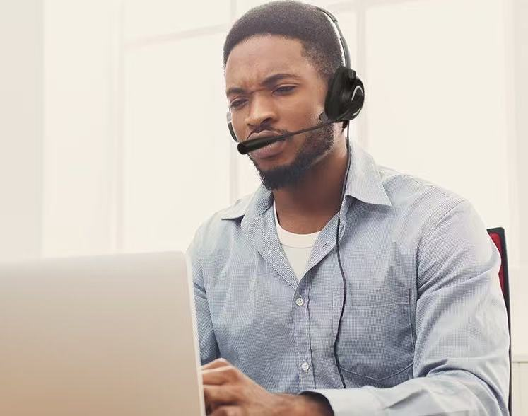 Yijiatong Y500 Call Center Handoff Headset/Customer Service Headset/Over-the-Head Headset with Noise Reduction for Telemarketing