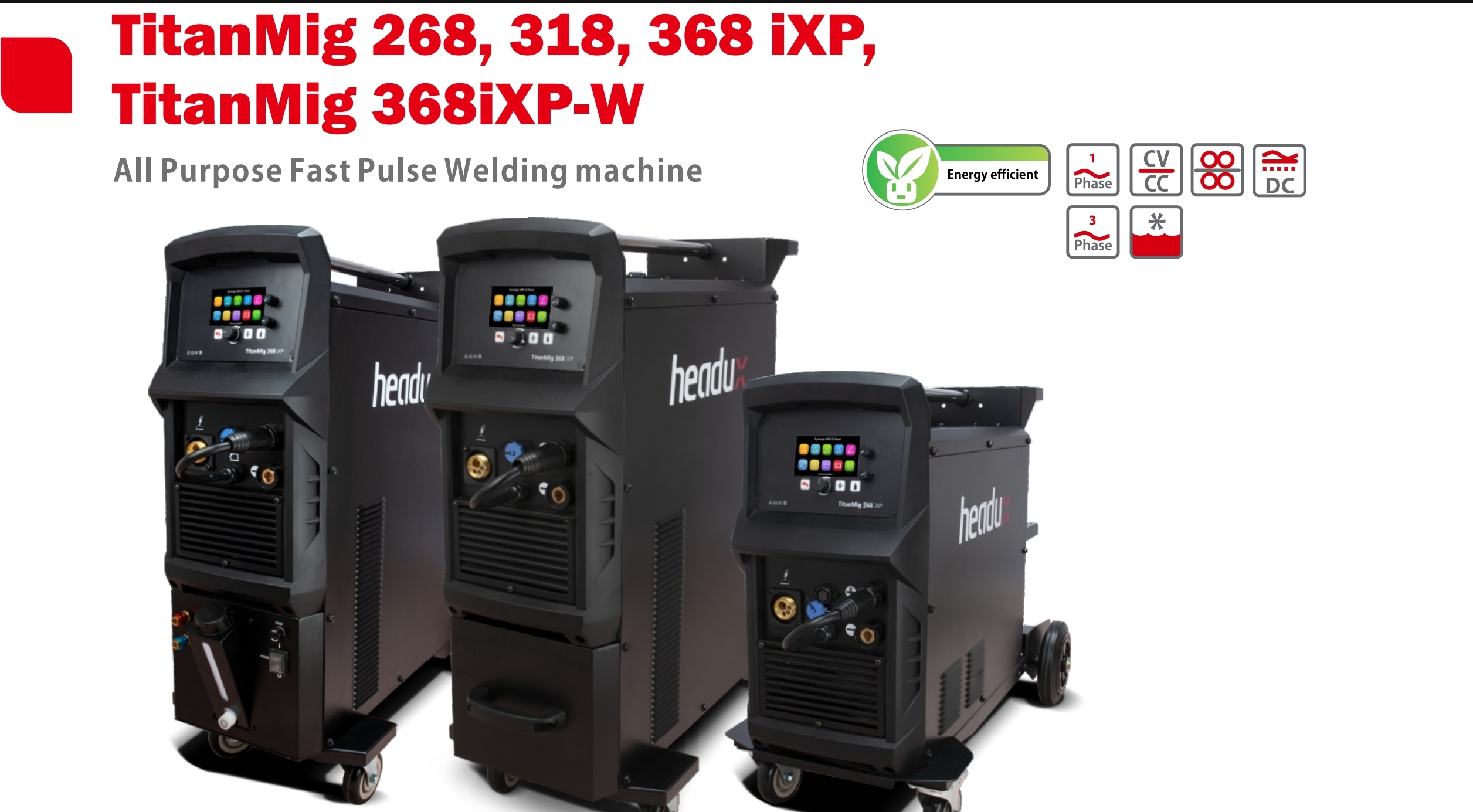 TitanMig 268, 318, 368 iXP, TitanMig 368iXP-W All Purpose Fast Pulse Welding machine