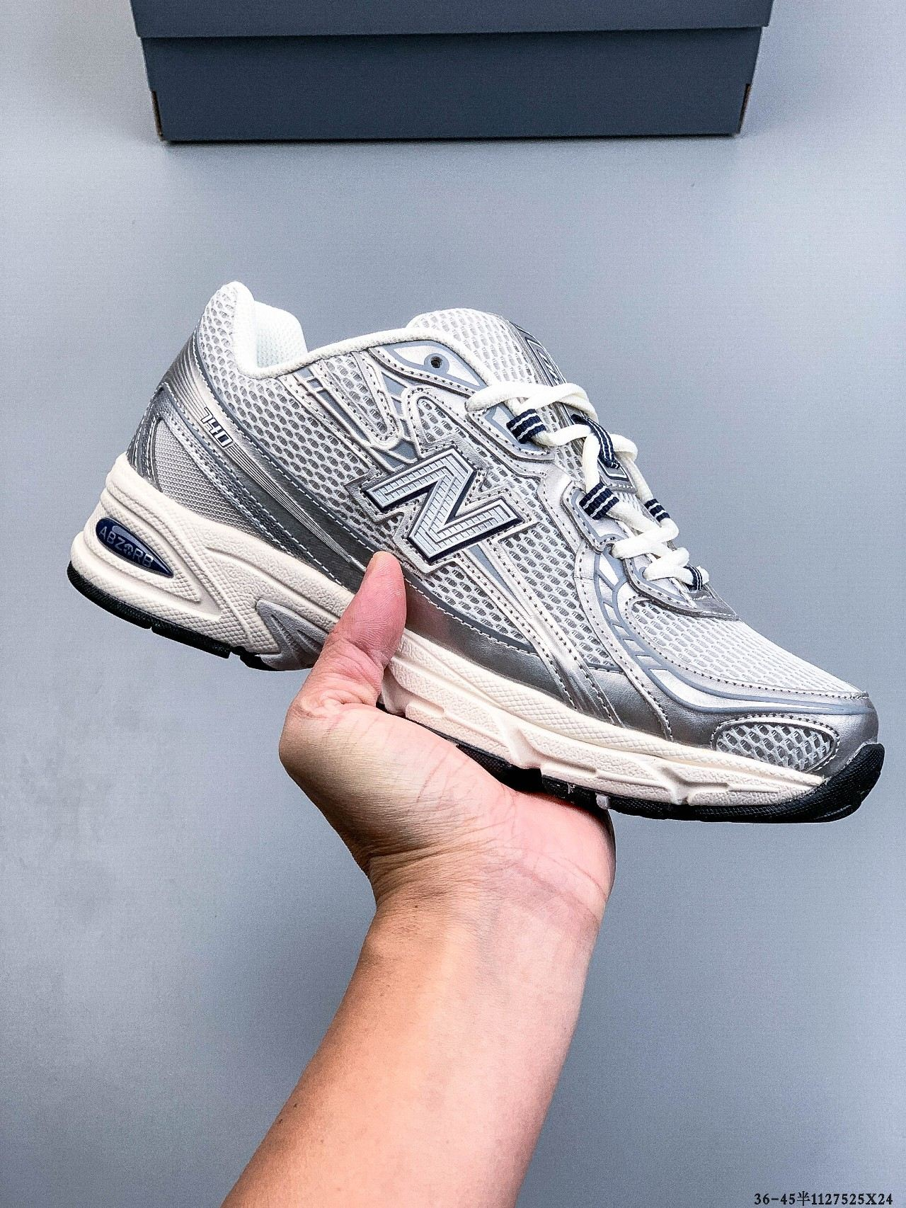 New Balance NB740 British-made lightweight, retro-style casual sports running shoes.